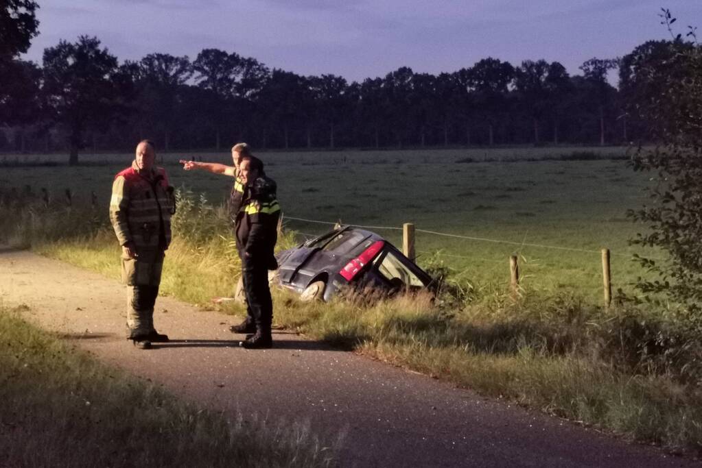 Auto aangetroffen in sloot