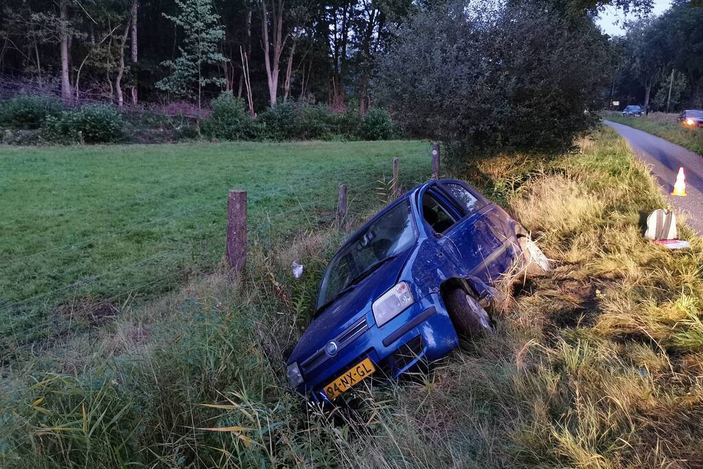 Auto aangetroffen in sloot