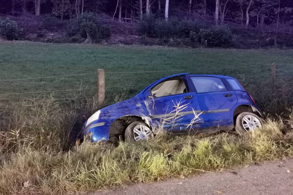 Auto aangetroffen in sloot