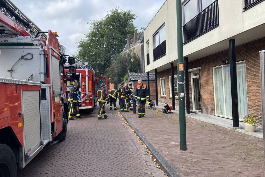 Bewoner vergeet pannetje op vuur en vat vlam