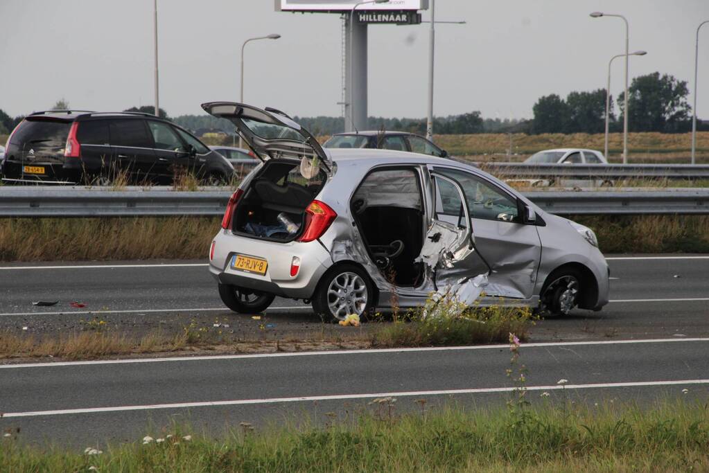Veel schade bij ongeval met meerdere voertuigen