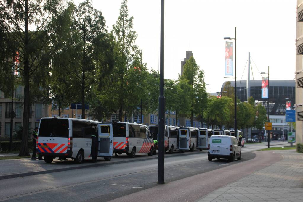 Veel politie op de been door voetbalwedstrijd