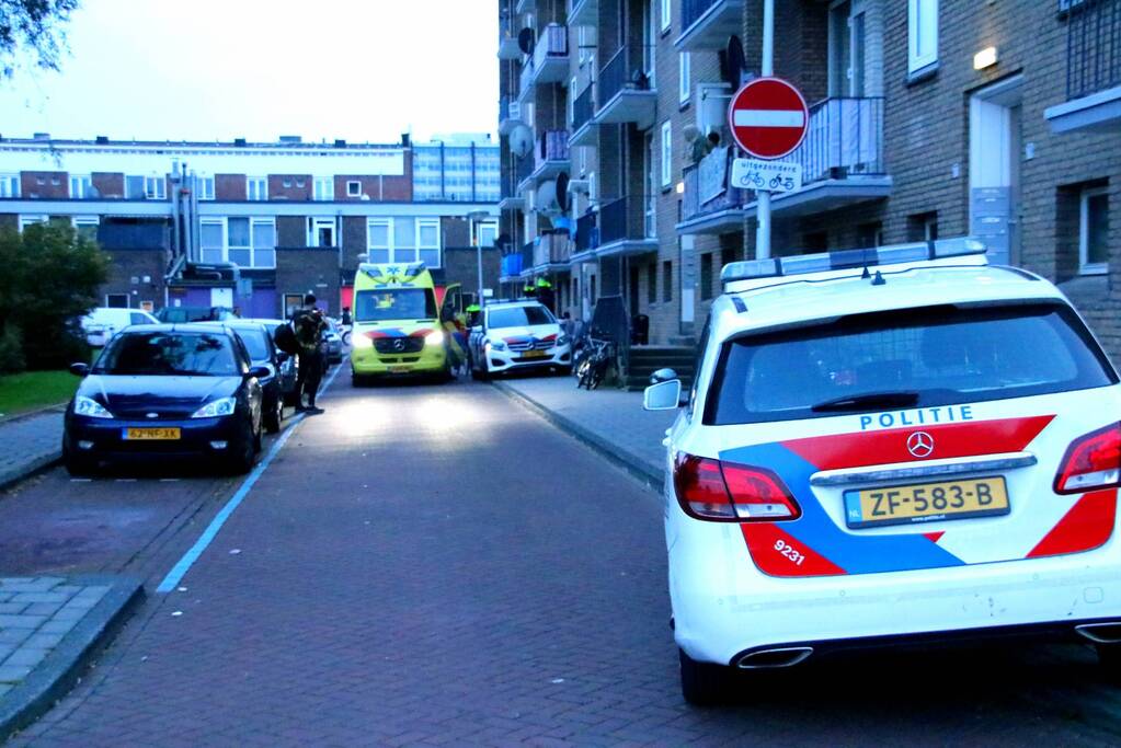 Grote politieopkomst door geweldsincident