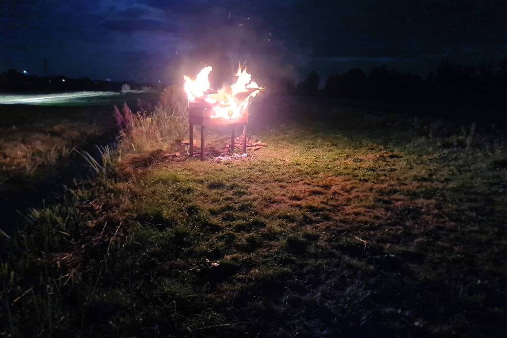 Insectenhotel vat vlam