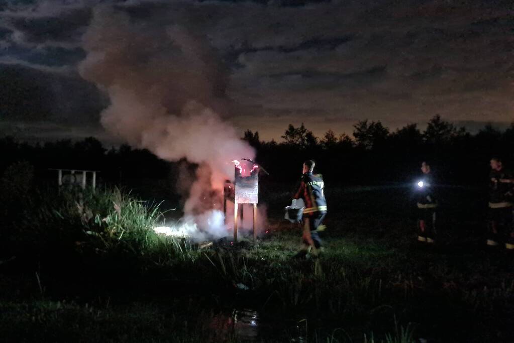 Insectenhotel vat vlam