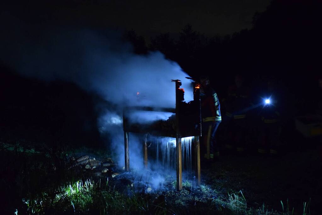 Insectenhotel vat vlam