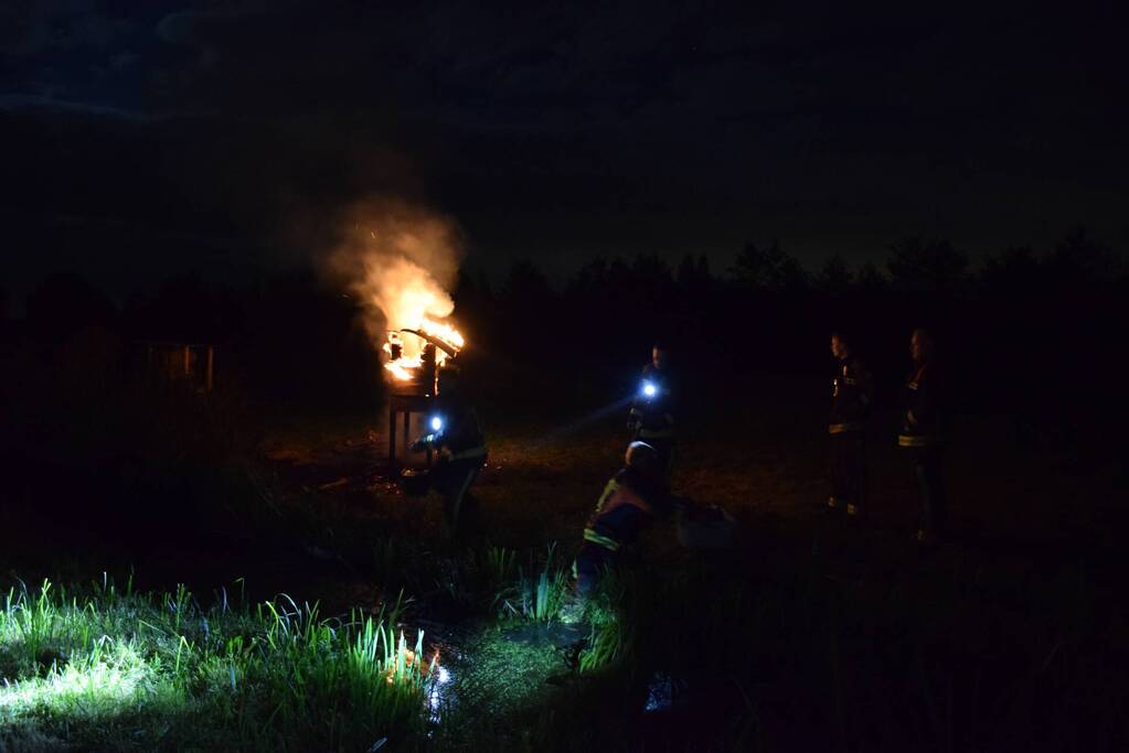 Insectenhotel vat vlam