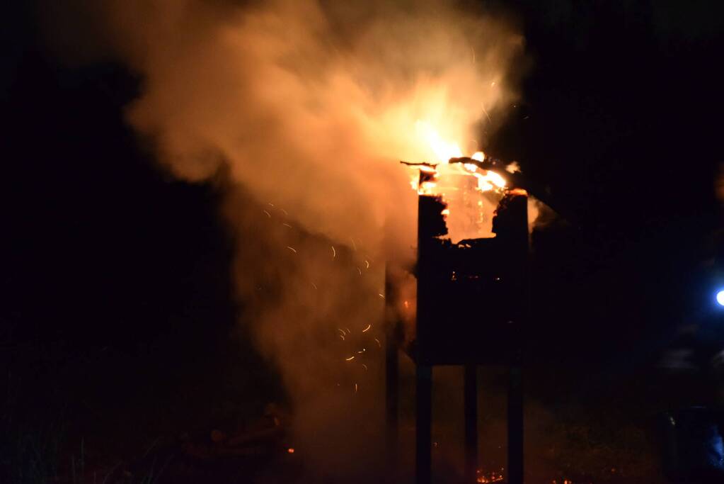 Insectenhotel vat vlam