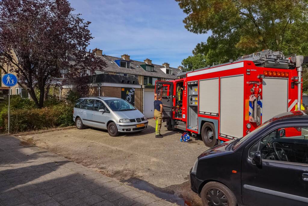Brand in keuken van woning