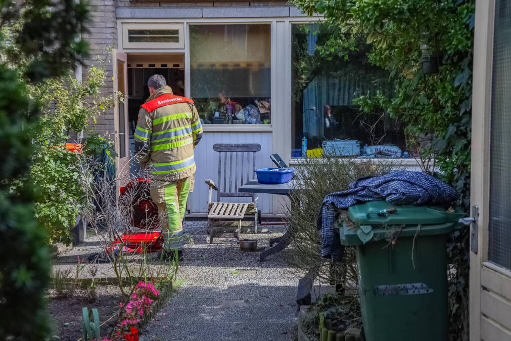 Brand in keuken van woning