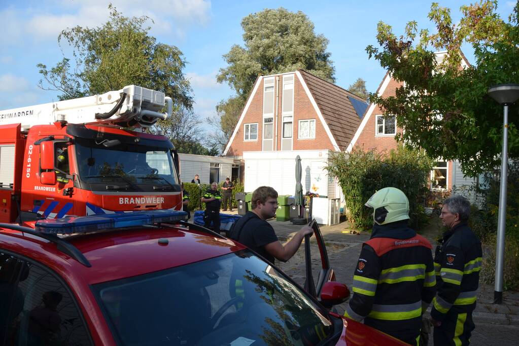 Brand in keuken van woning