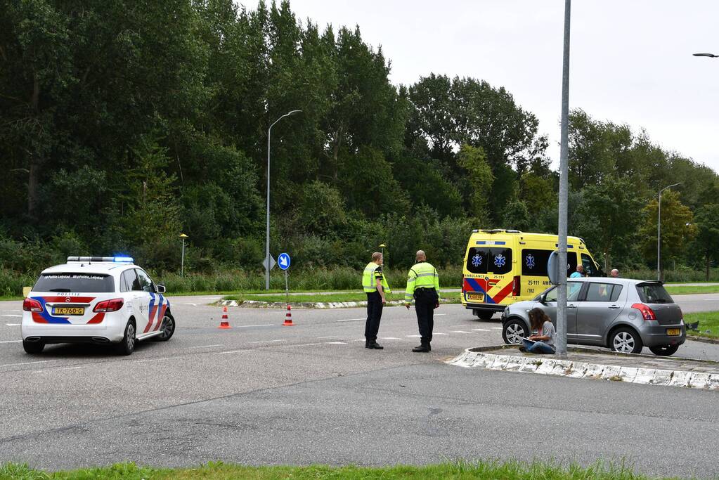 Bestelbus hondenuitlaatservice in botsing met auto