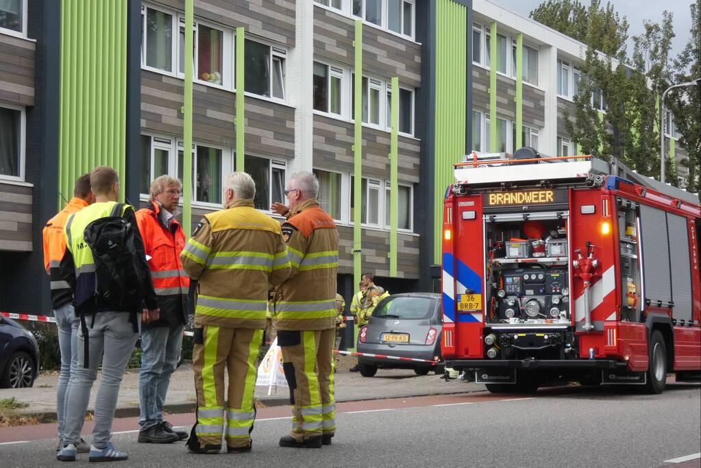 Flat ontruimd door gaslucht