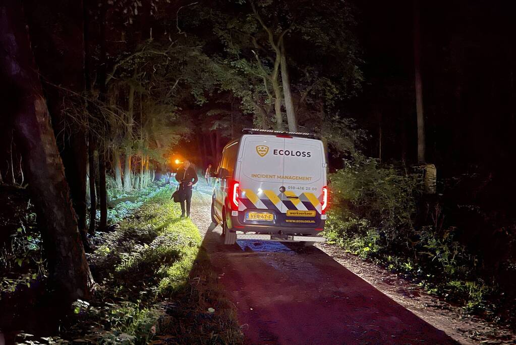 Hulpdiensten onderzoeken vreemde lucht in bosgebied
