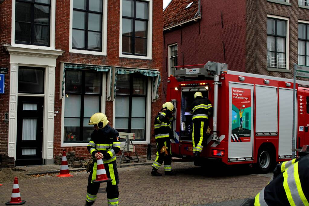 Gasleiding geraakt bij graafwerkzaamheden