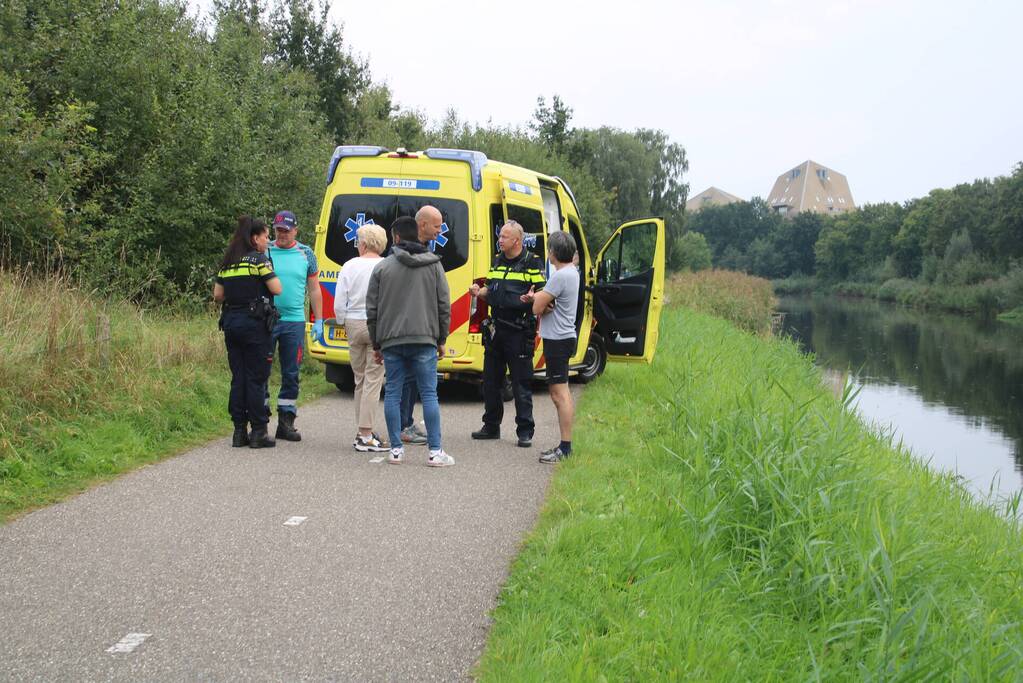 Bestuurder belandt met scootmobiel in het water