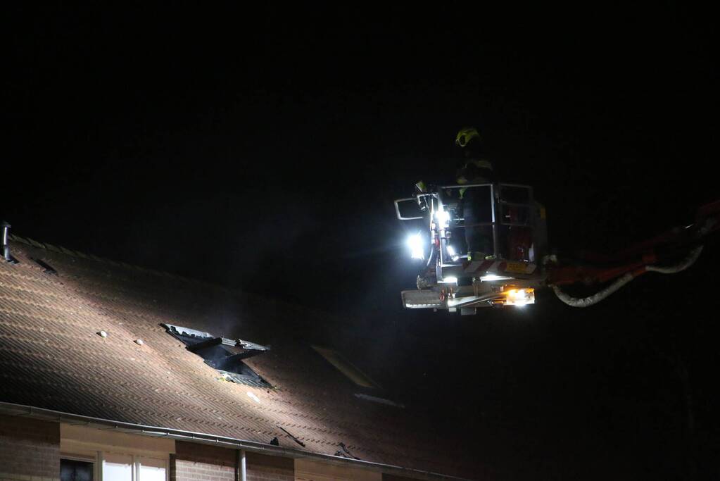 Fikse schade na brand op zolder