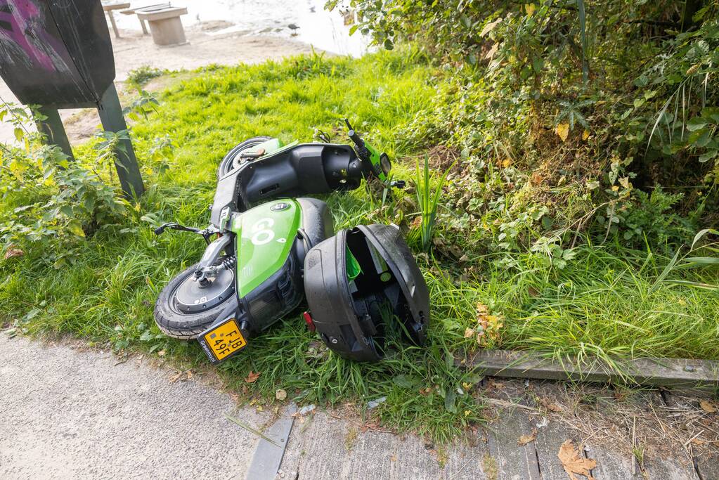 GO Sharing 45 km deelscooter vernield aangetroffen