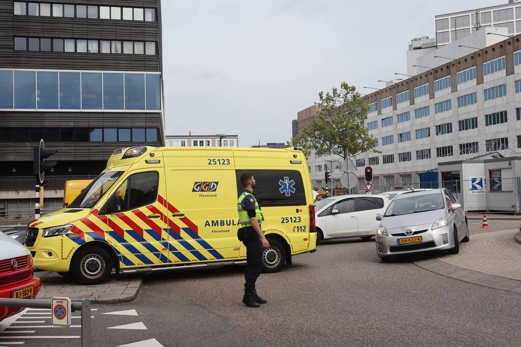 Verkeersopstopping na ongeval