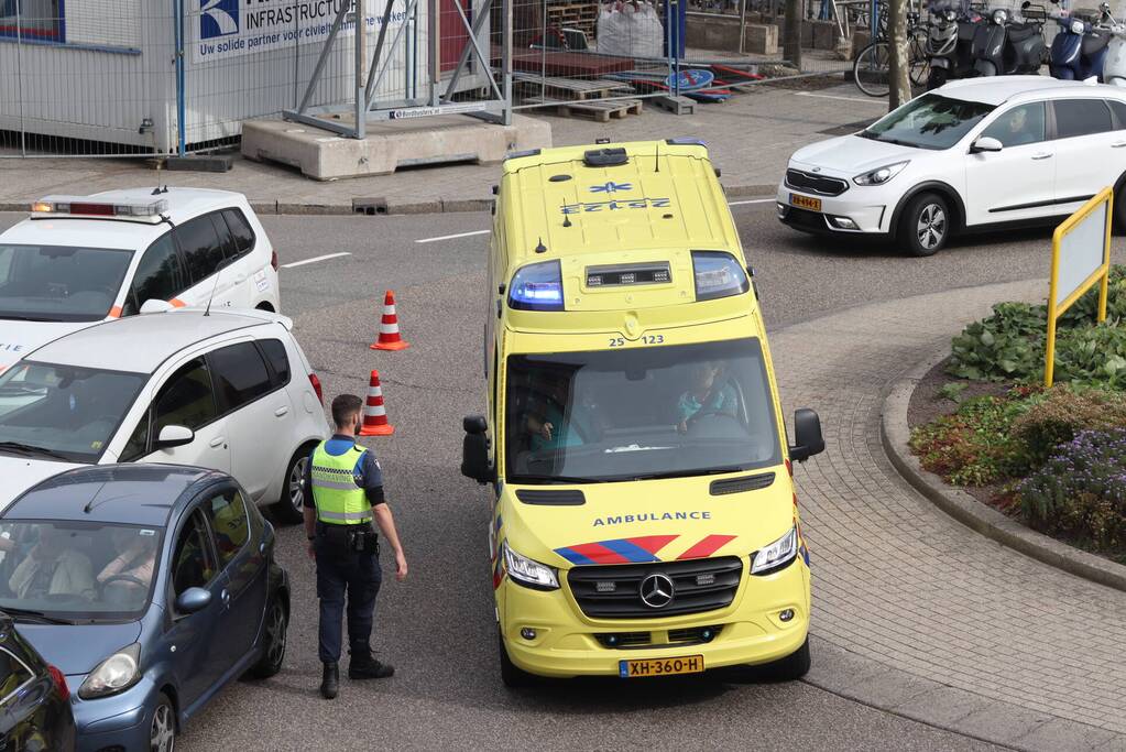 Verkeersopstopping na ongeval