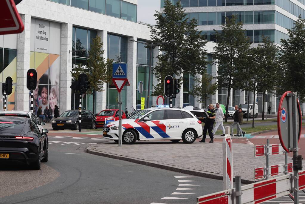 Verkeersopstopping na ongeval