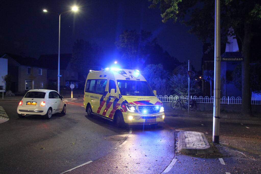 Persoon gewond na harde val met fiets