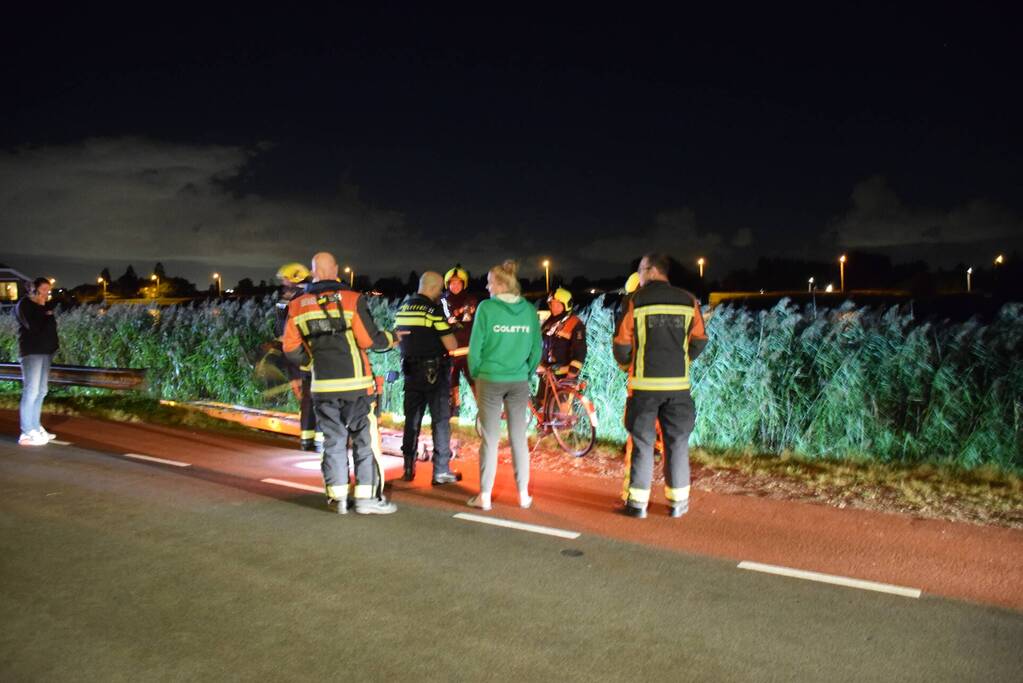 Zoekactie naar persoon te water na gevonden fiets