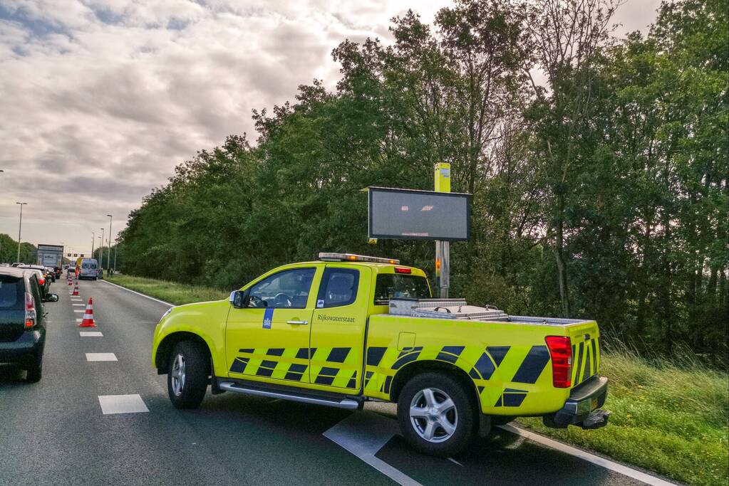 Lange files door ongeval met motorrijder