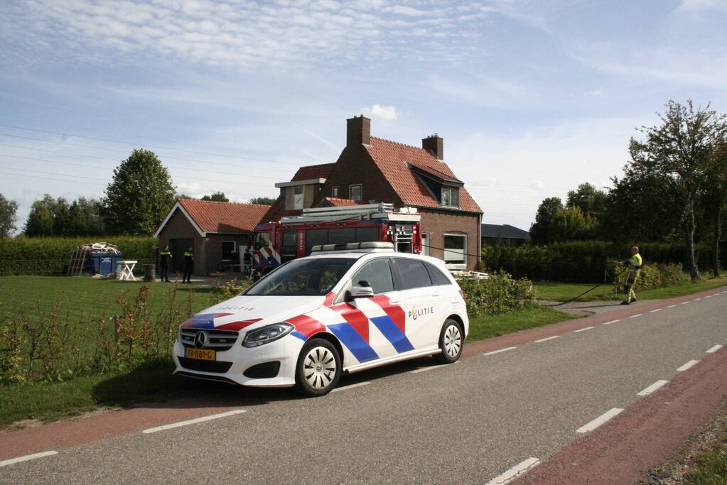 Brand bij woning snel onder controle