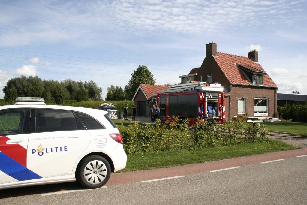 Brand bij woning snel onder controle