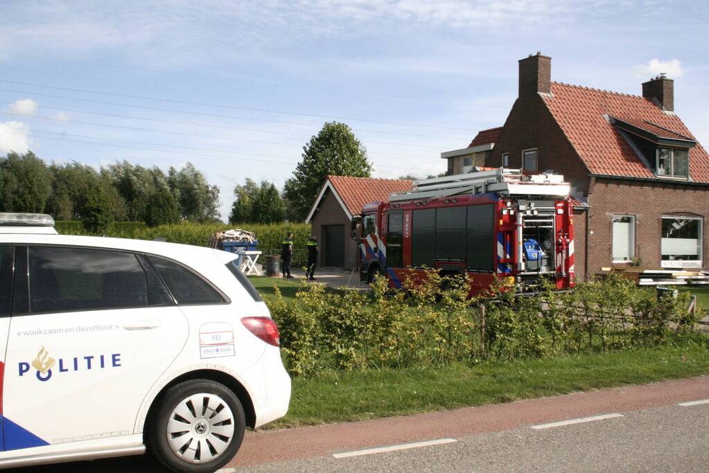 Brand bij woning snel onder controle