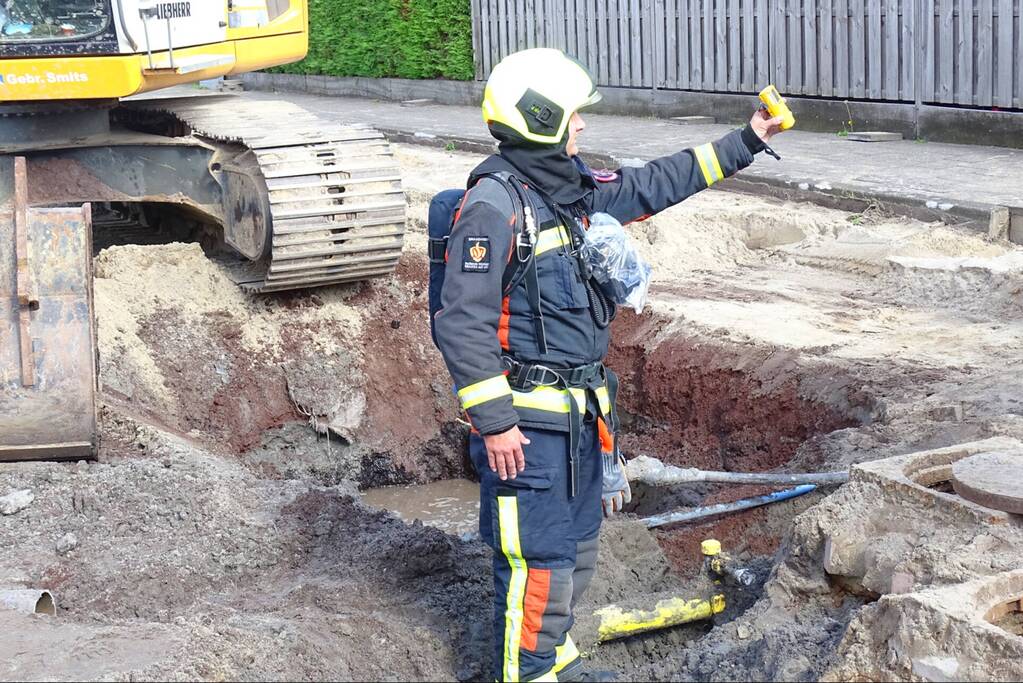 Gaslekkage ontstaan bij graafwerkzaamheden