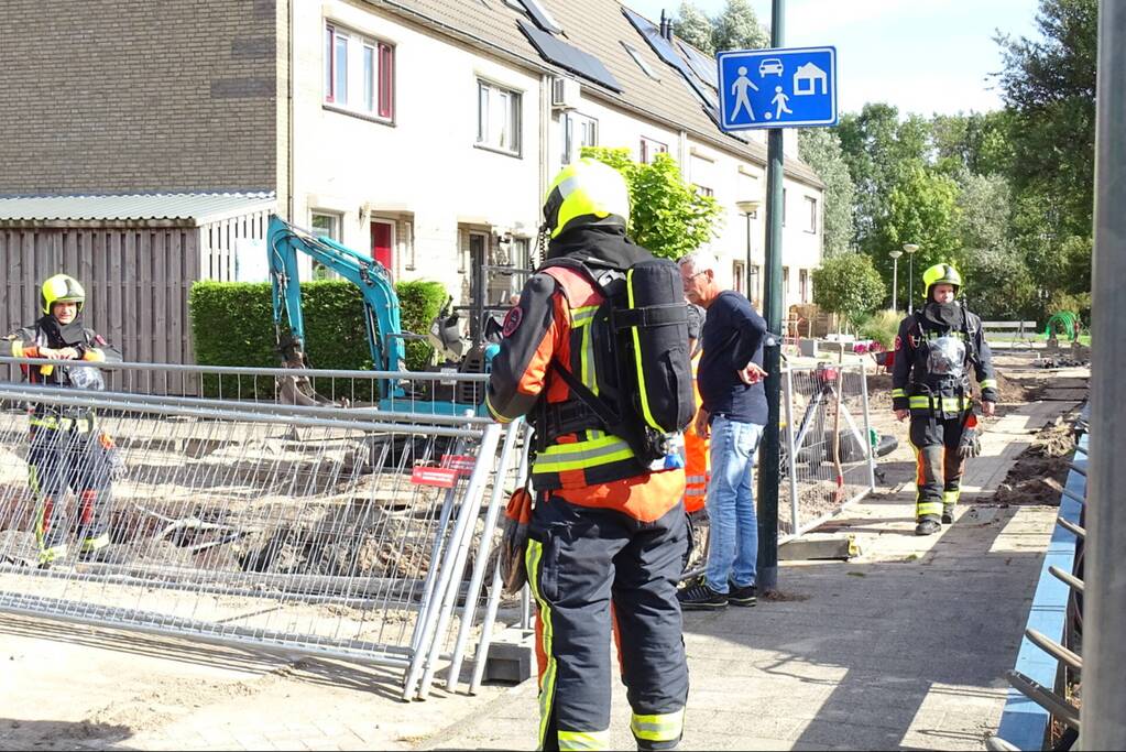 Gaslekkage ontstaan bij graafwerkzaamheden