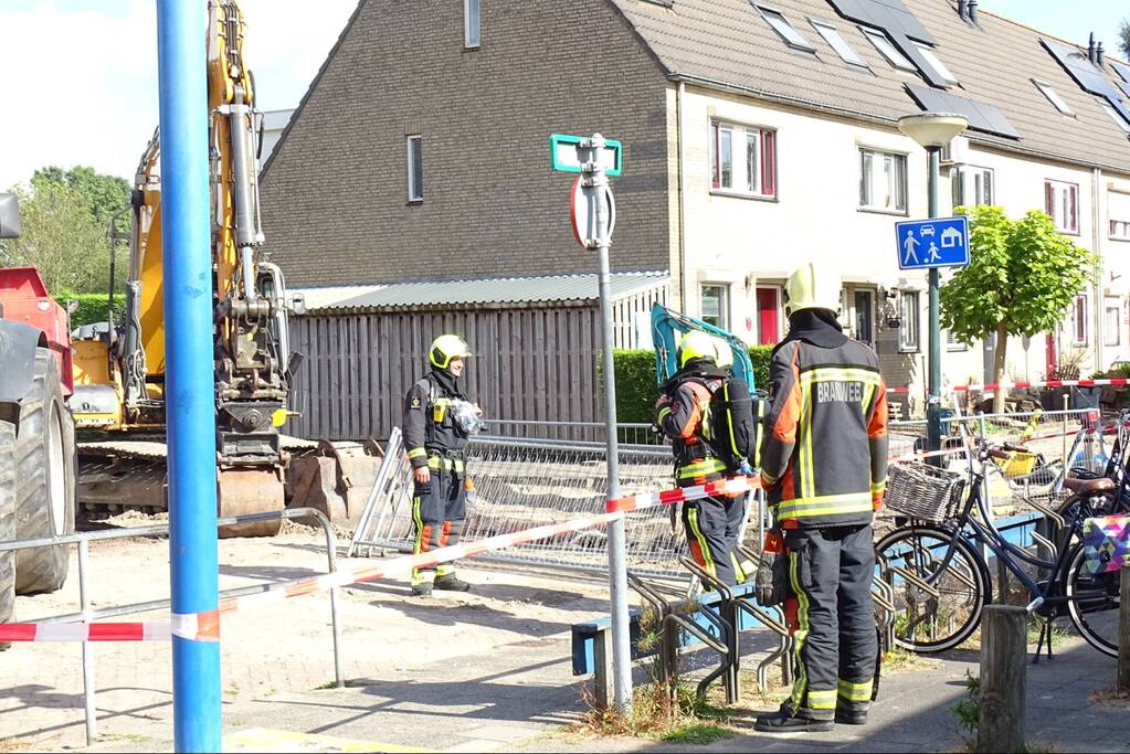 Gaslekkage ontstaan bij graafwerkzaamheden