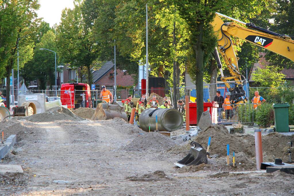 Hoofdgasleiding geraakt bij graafwerkzaamheden, woning ontruimd