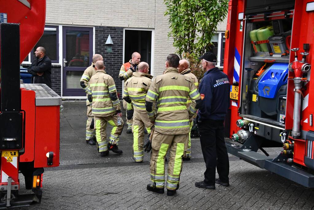 Wasdroger belandt op straat na brand