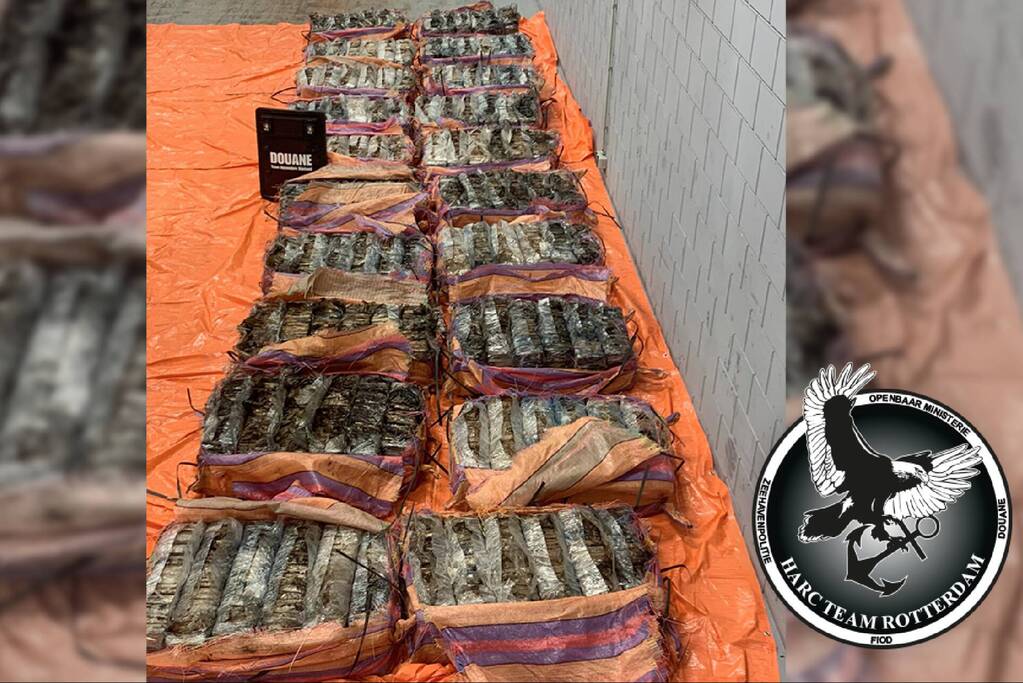 Douane onderschept 1400 kilo cocaïne tussen cacao