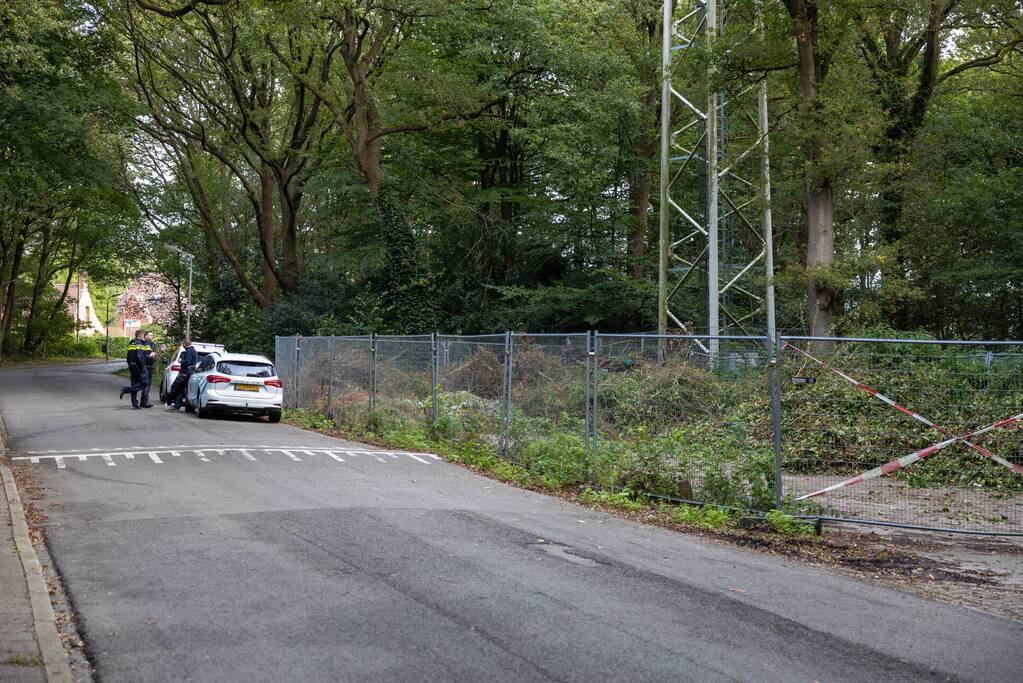 Brand bij GSM zendmast