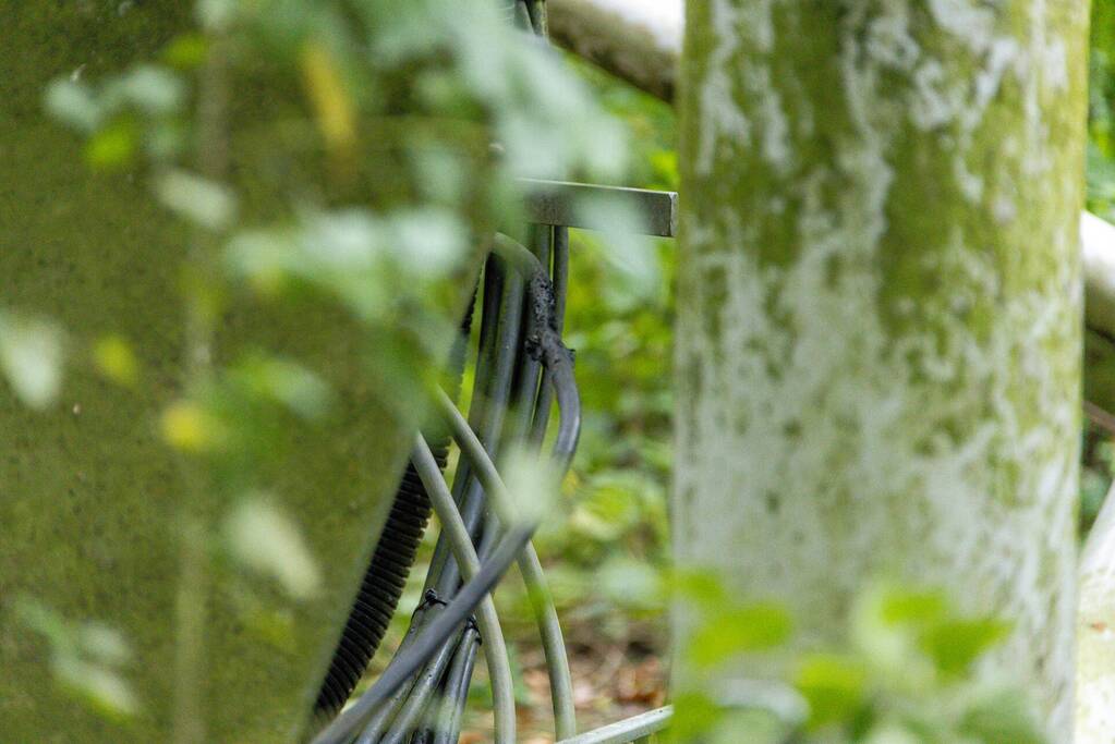 Brand bij GSM zendmast