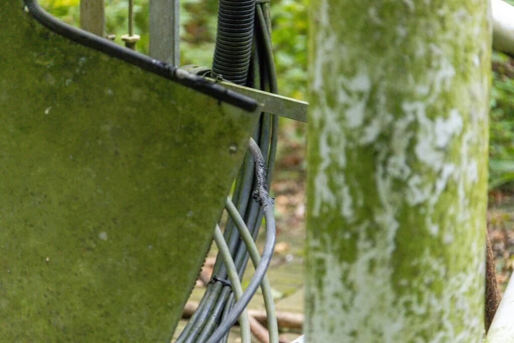 Brand bij GSM zendmast