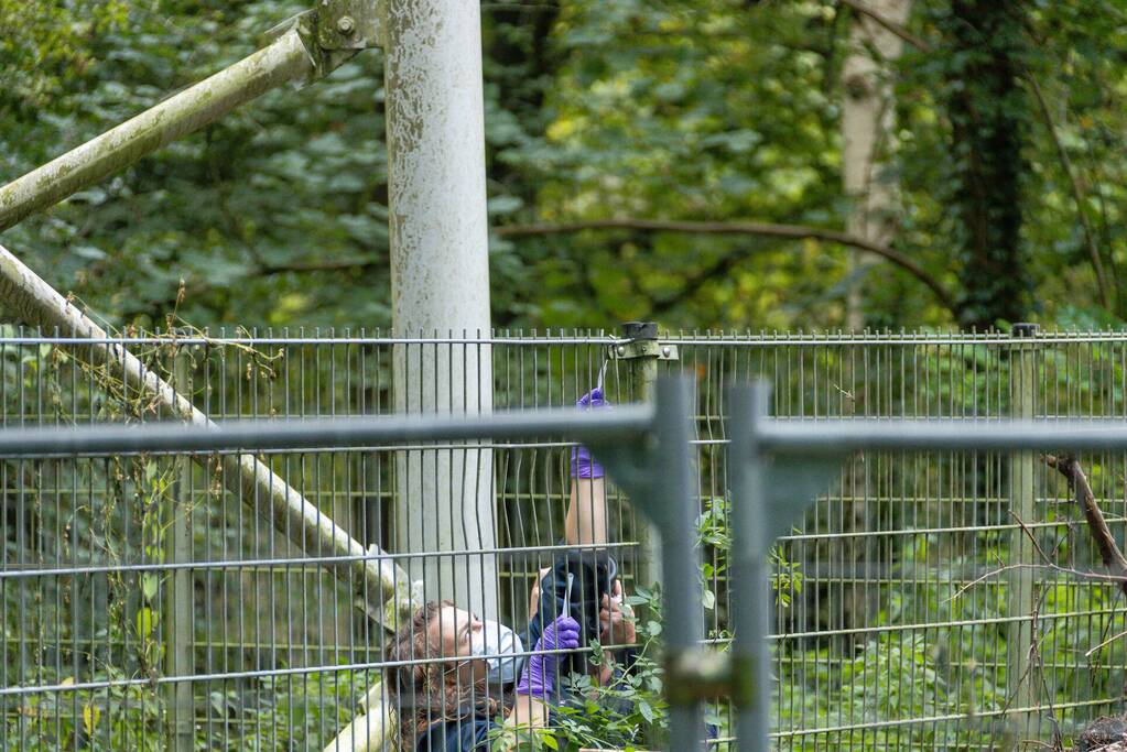 Brand bij GSM zendmast