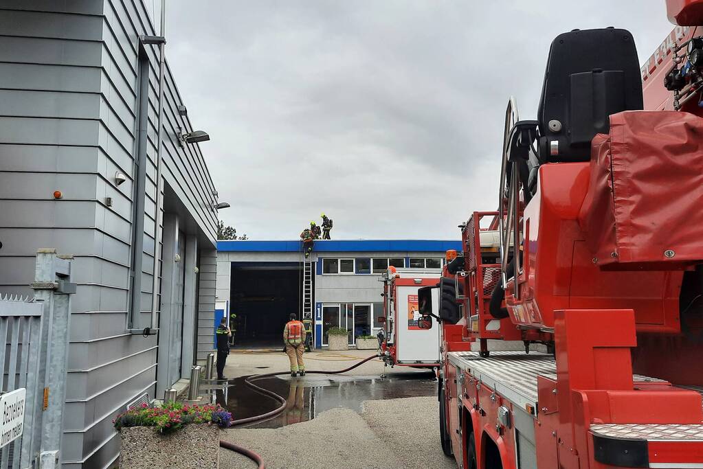 Brand ontstaan bij gemeentewerf