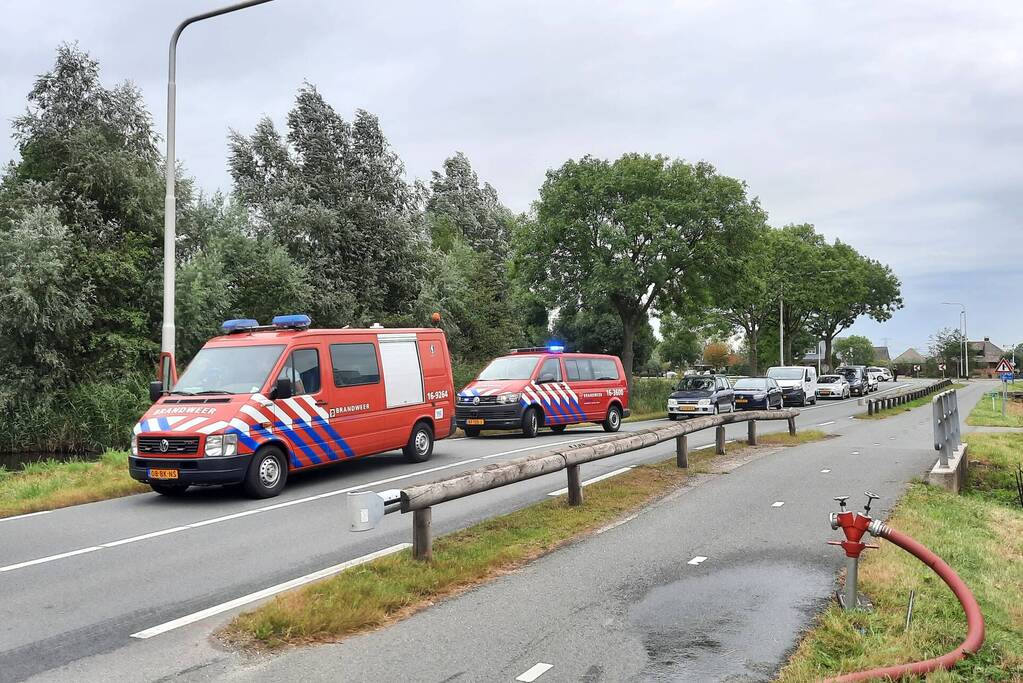 Brand ontstaan bij gemeentewerf