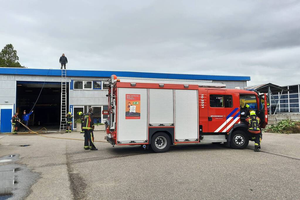 Brand ontstaan bij gemeentewerf