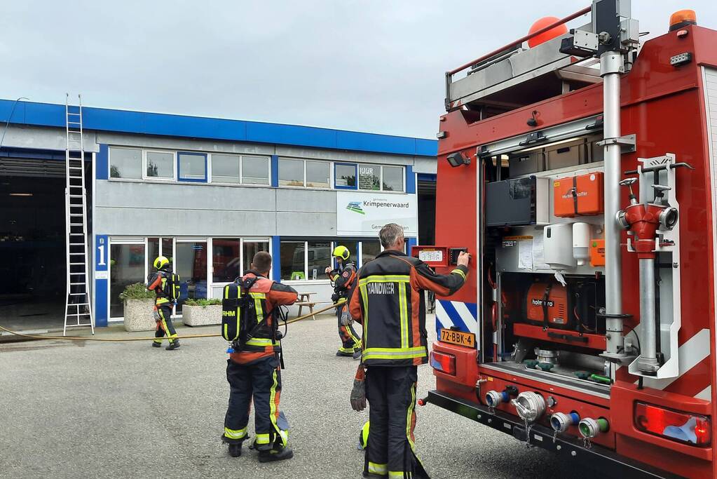 Brand ontstaan bij gemeentewerf