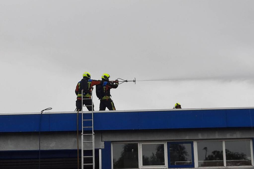 Brand ontstaan bij gemeentewerf