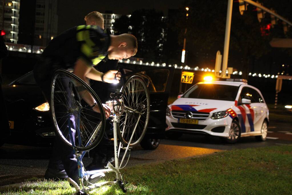 Wielrenner verlaat ongeval