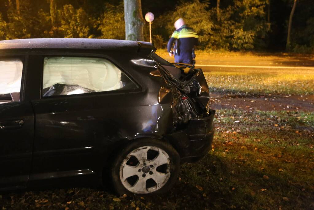 Automobilist onder invloed betrokken bij eenzijdig ongeval