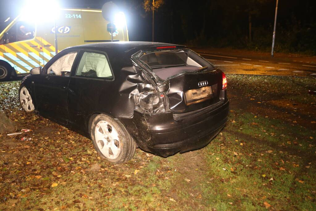 Automobilist onder invloed betrokken bij eenzijdig ongeval
