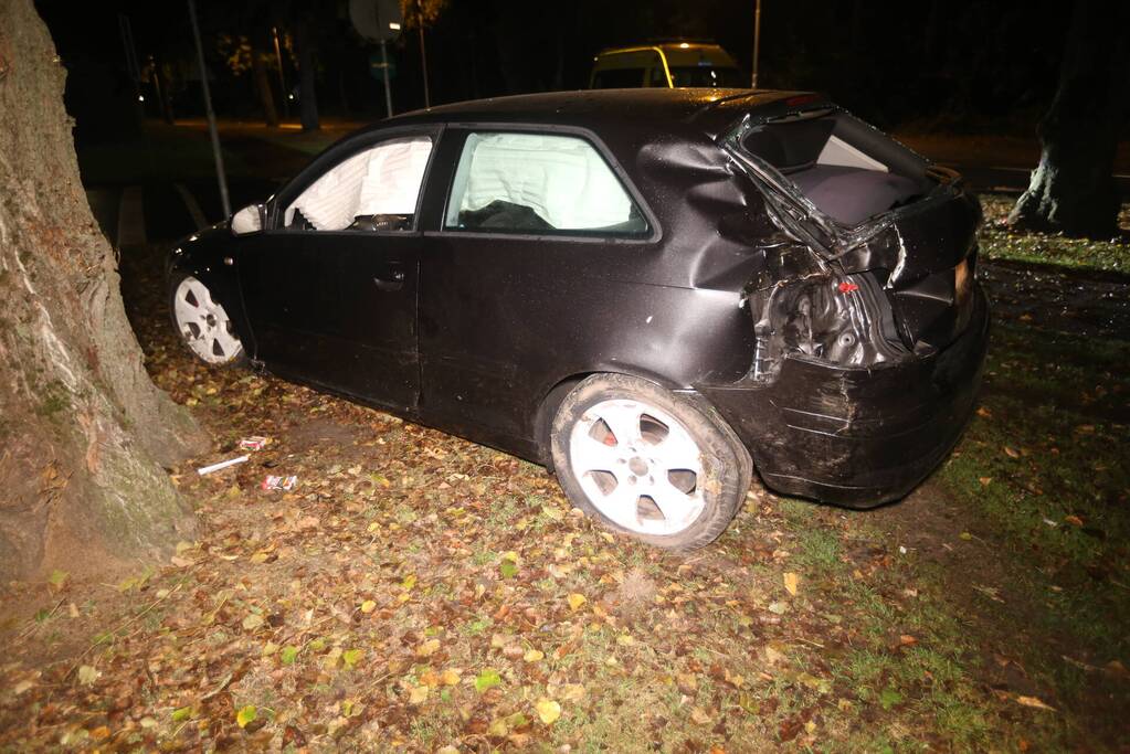 Automobilist onder invloed betrokken bij eenzijdig ongeval